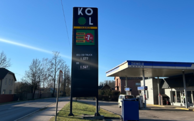 LED price pylon for KOOL